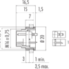 M16 IP67 Flanschstecker – Bild 3