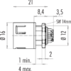 Snap-In IP67 Flanschstecker – Bild 3