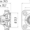 M12-A Flanschstecker – Bild 3