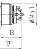 M12-B Einbaudose – Bild 3
