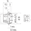 M16 IP40 Flanschstecker – Bild 3