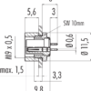 M9 IP40 Flanschdose – Bild 3