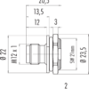 M12-B Flanschstecker – Bild 3