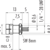 Snap-In IP40 Flanschstecker – Bild 3