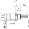 M5 Flanschdose – Bild 3
