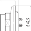M25 Flanschstecker – Bild 3