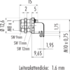 M8 Flanschdose – Bild 3
