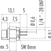 Snap-In IP40 Flanschdose – Bild 3