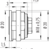 M16 IP40 Flanschdose – Bild 3