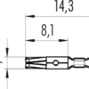 Bajonett HEC - Buchsenkontakt für M16 – Bild 2