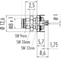 M8 Flanschstecker – Bild 3