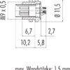 M9 IP40 Flanschstecker – Bild 3