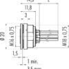 M16 IP67 Flanschdose – Bild 3