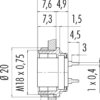 M16 IP40 Flanschdose – Bild 3