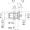 M5 Flanschstecker – Bild 3
