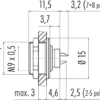 M9 IP67 Flanschdose – Bild 3