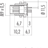 M9 IP40 Flanschstecker – Bild 3