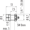 Snap-In IP40 Flanschstecker – Bild 3